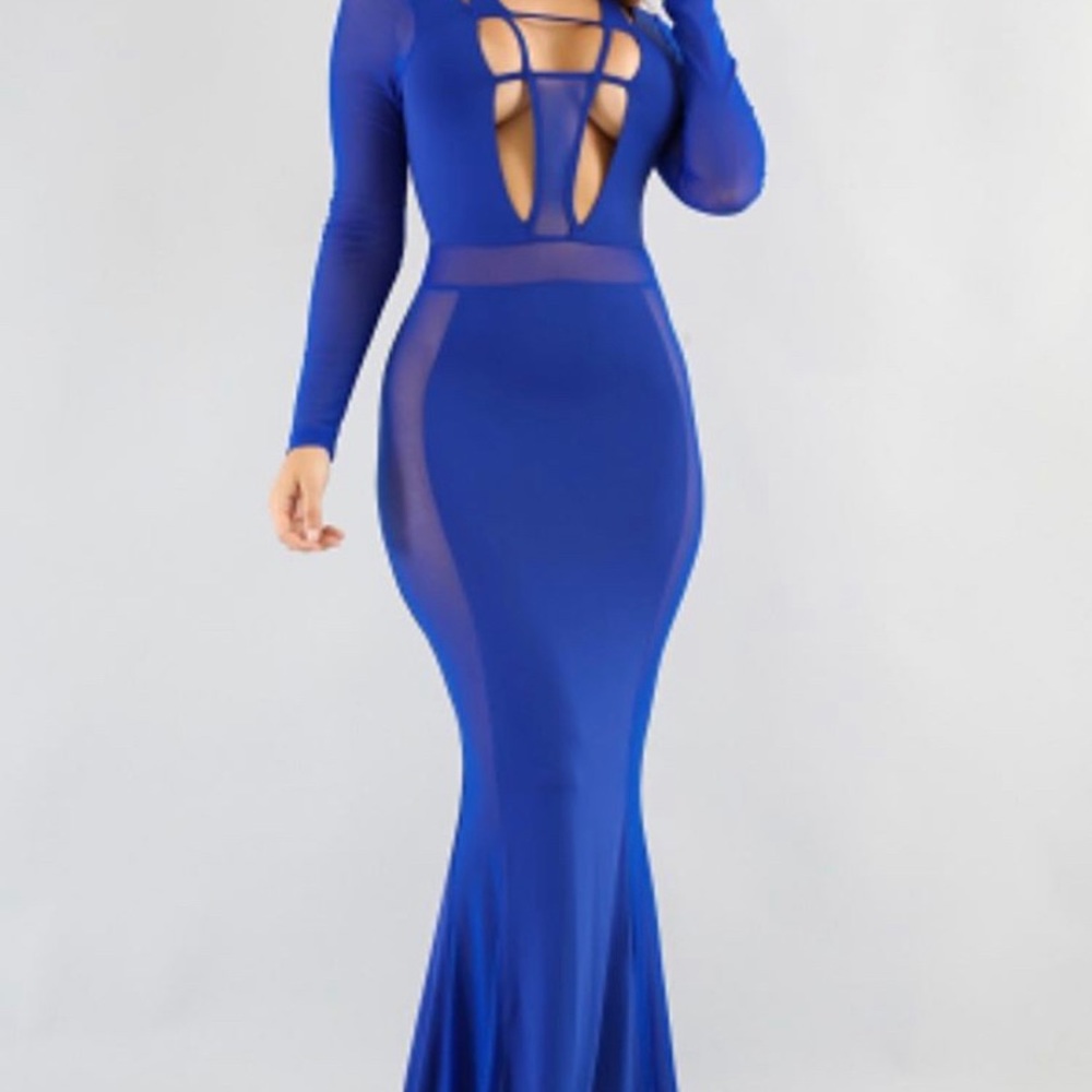 Mesh Maxi Dress